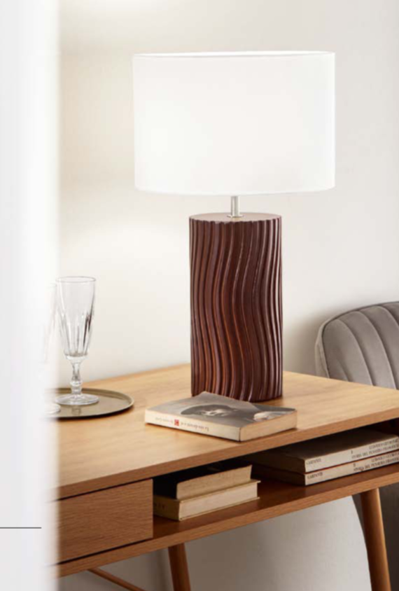 Lume in legno rovere scuro effetto tronco 1XE27 non incl. WOODLOG Lume in legno rovere scuro effetto tronco 1XE27 non incl. WOODLOG